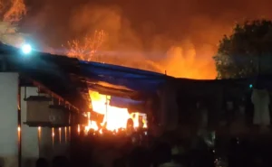 massive fire