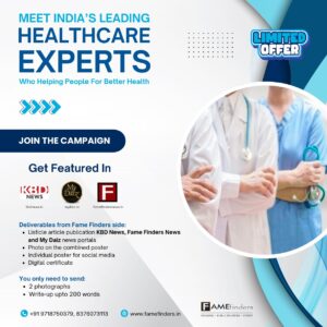 Cover of the "Healthcare Experts Publication" featuring medical professionals, healthcare icons, and data visuals.