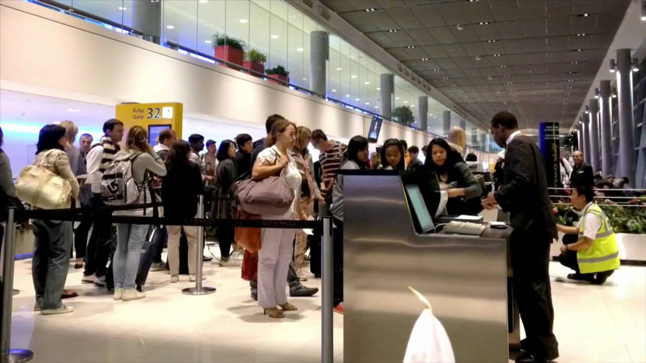 Etihad ground staff India airport